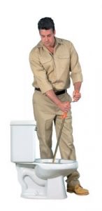 Closet Auger in use by a professional