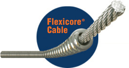 General Wire 6-25HE1-A Flexicore 5/16 x 25 Cable with El Basin Plug Head Small 