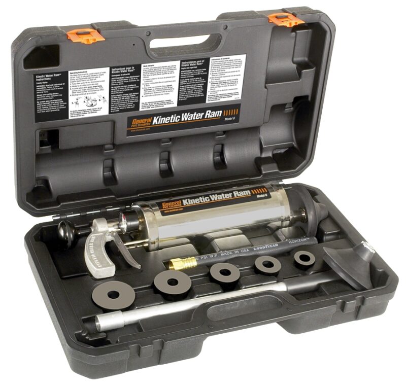 Kinetic Water Ram - Clears clogged drains fast