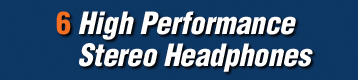 6. High Performance Stereo Headphones